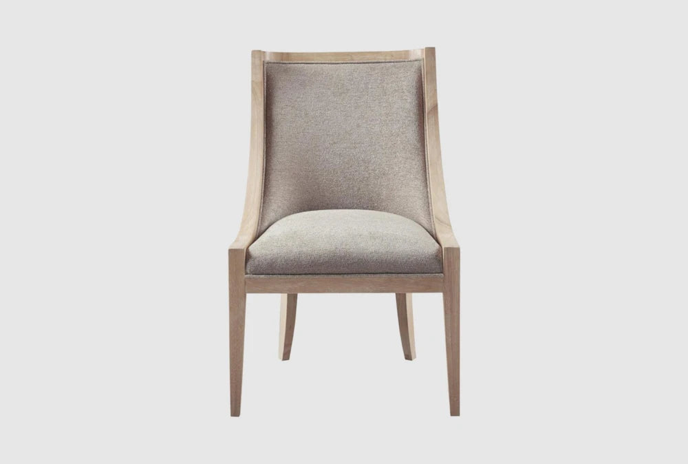 Accent Chair - Linen Beige Swoop Armchair (3 available)