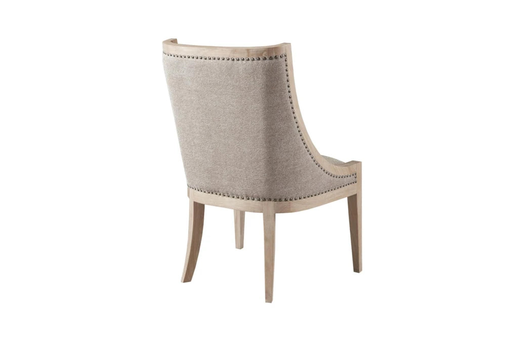 Accent Chair - Linen Beige Swoop Armchair (3 available)