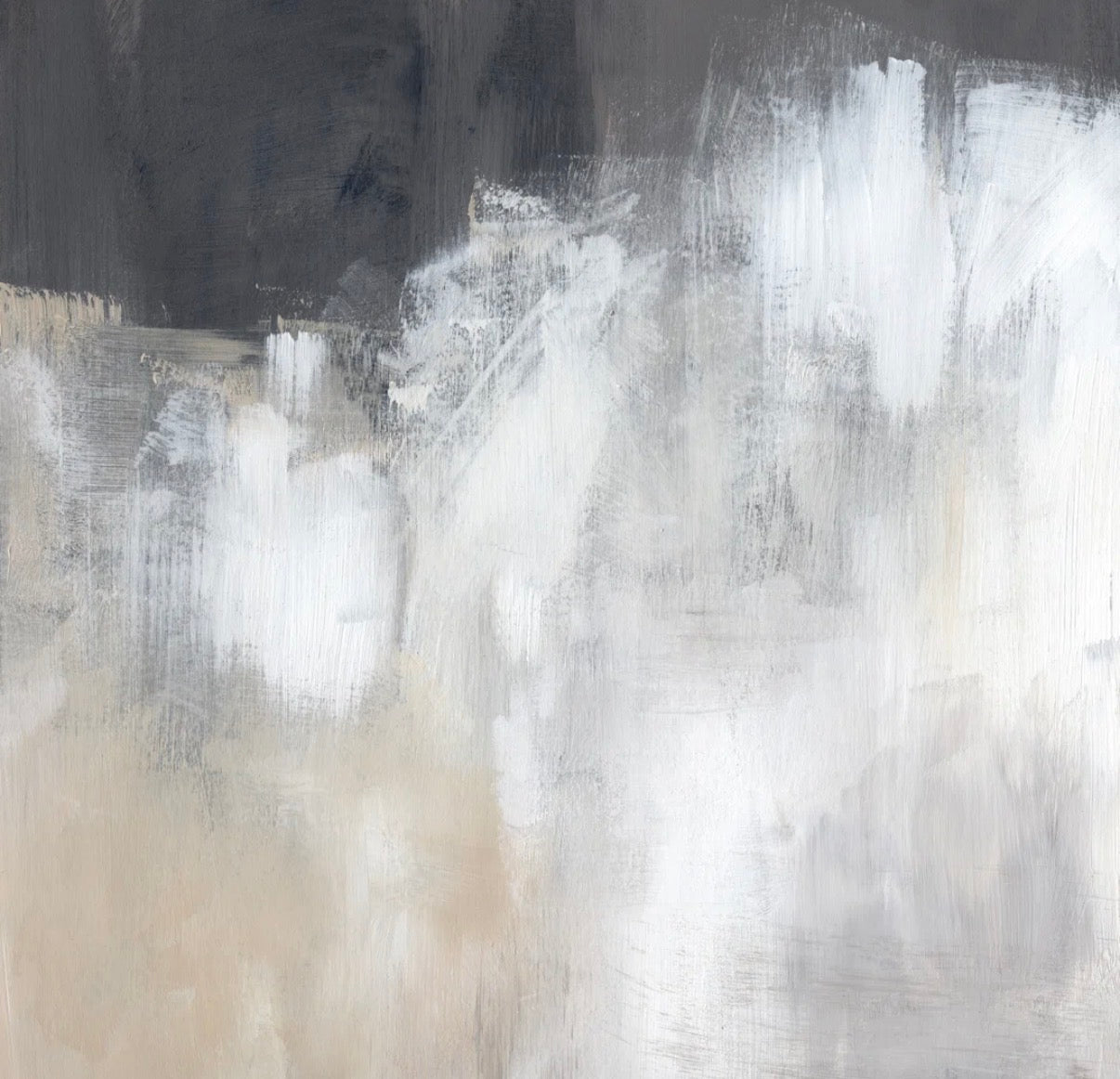 Canvas - 30” x 30” Neutral Abstract II by Jennifer Paxton Parker