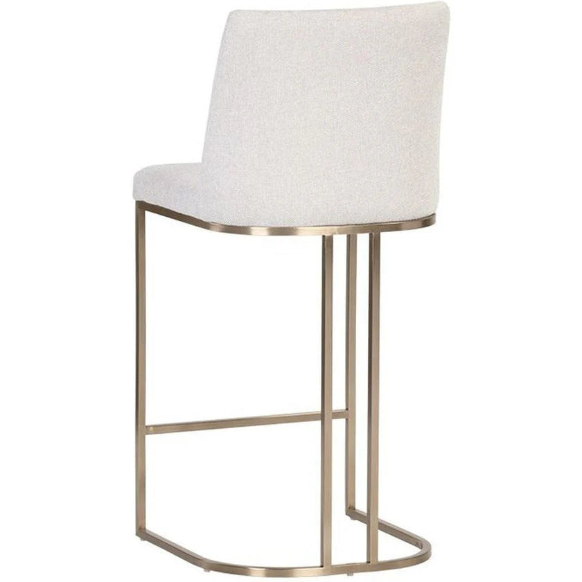 Barstool Single - 24” Sunpan Rayla Counter Stool Belfast Oatmeal