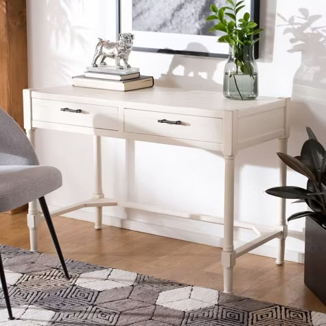 Desk - Filbert Writing Desk, Distressed White -