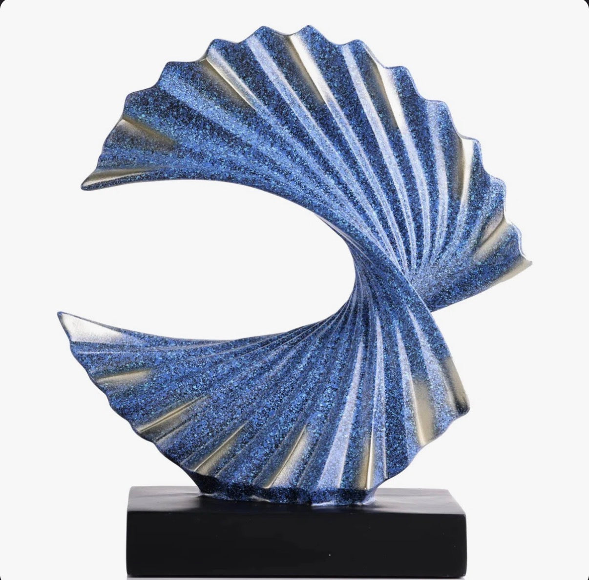 Home Decor - Dynamic Resin Ocean Wave Sculpture For Modern Coastal Decor