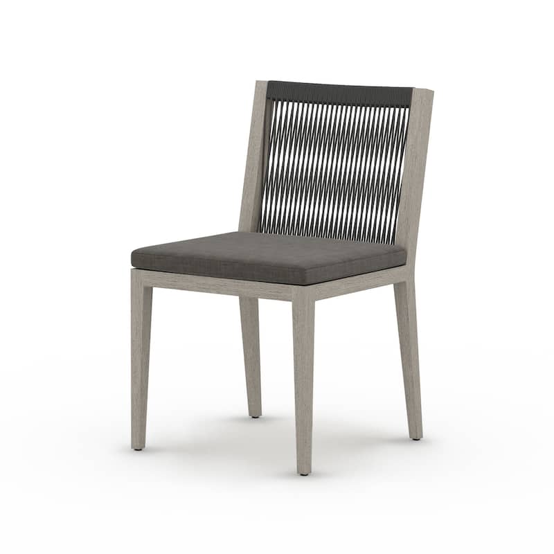 Patio Chair - Atwood Outdoor Dining Chair-Weathered Grey-FSC (no seat cushion)