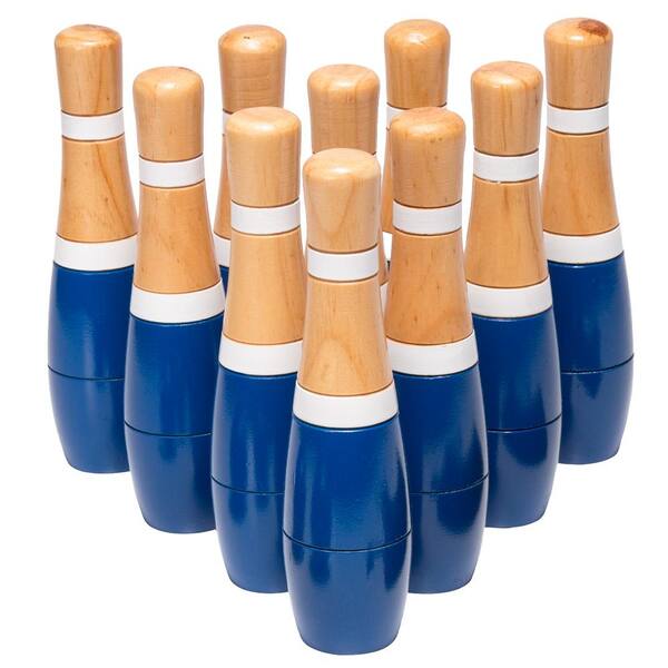 Game - 8 in. Wooden Lawn Bowling Set