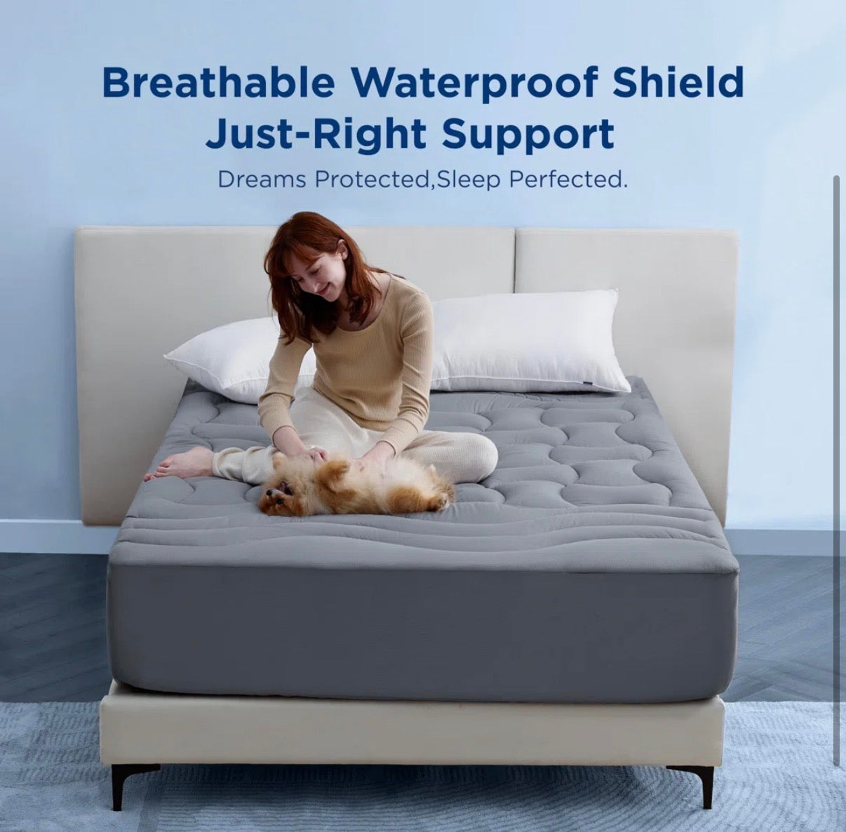 Mattress Topper - King Size Bedsure Quilted Fitted Waterproof Mattress Pad Topper