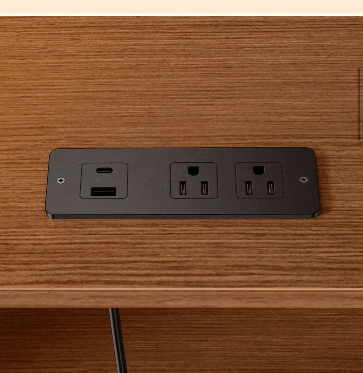 Media Center - 55” Dejesus TV stand with Charging Station
