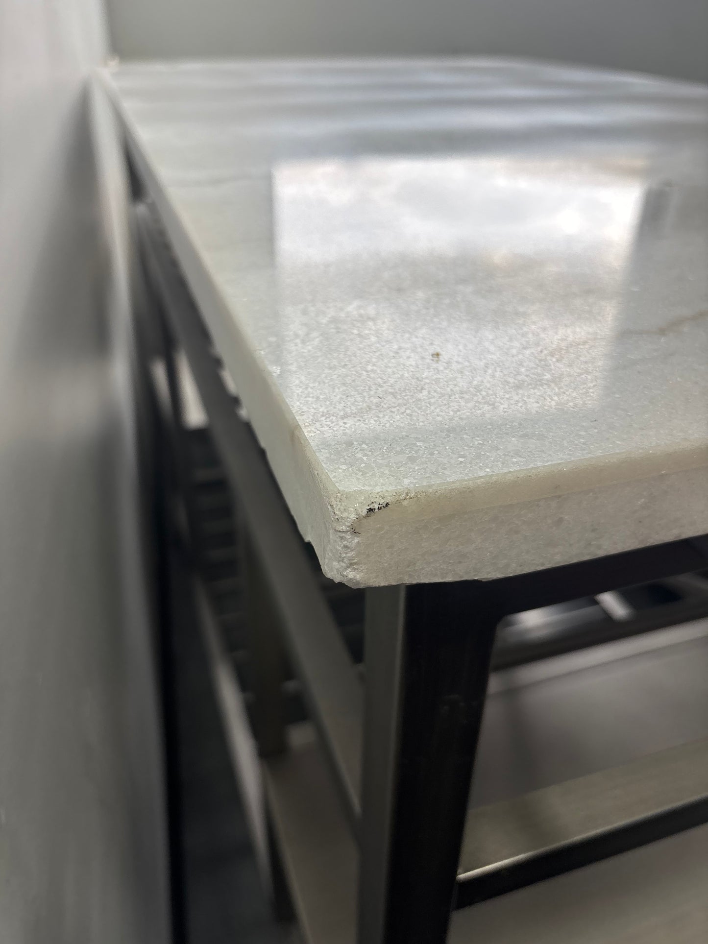 Island - Hodder Marble (damage to marble top) Top Kitchen Island - BSW