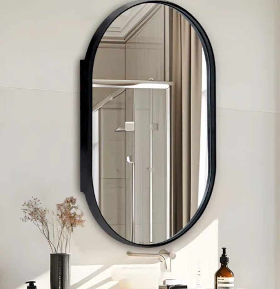 Mirror - 33.5” H 20.5” W x Rosser Bathroom Medicine Cabinet Recessed - BSW