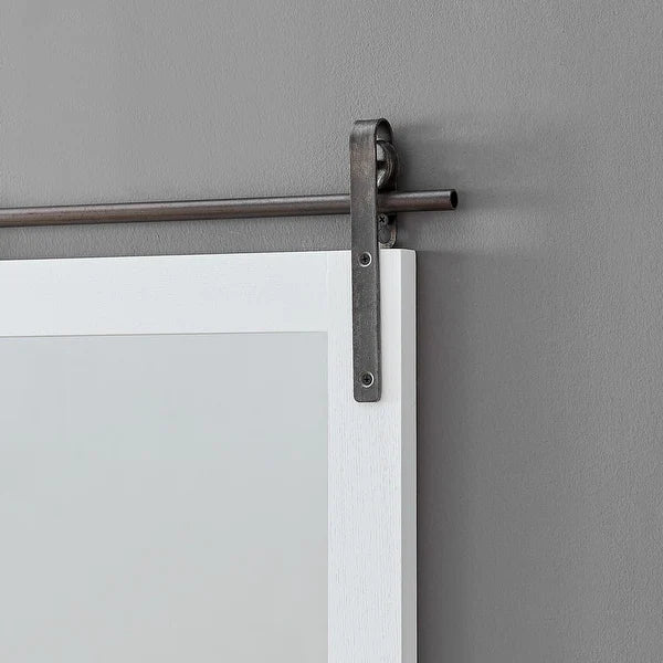 Mirror - FirsTime & Co. Ingram Farmhouse Barn Door Mirror - White - Hebron 4
