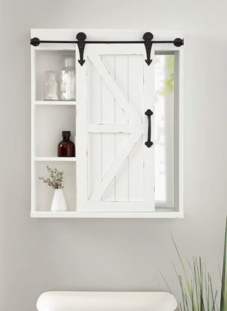 Mirror - Bathroom Medicine Cabinet Enora 21.65" W x 27.55" H Surface - BSW