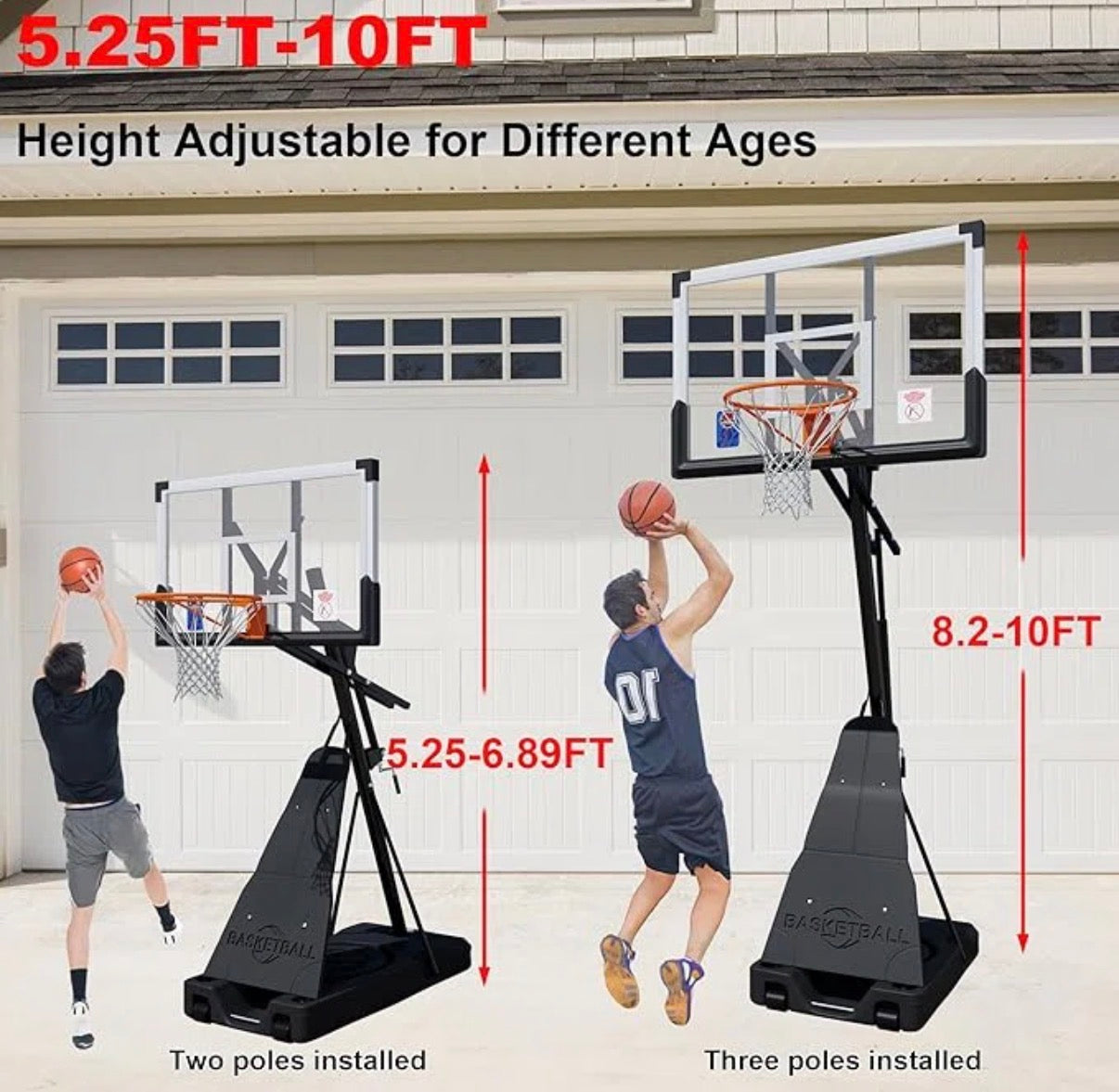 Basketball Hoop - Adjustable Basketball Hoop (see all info!!)