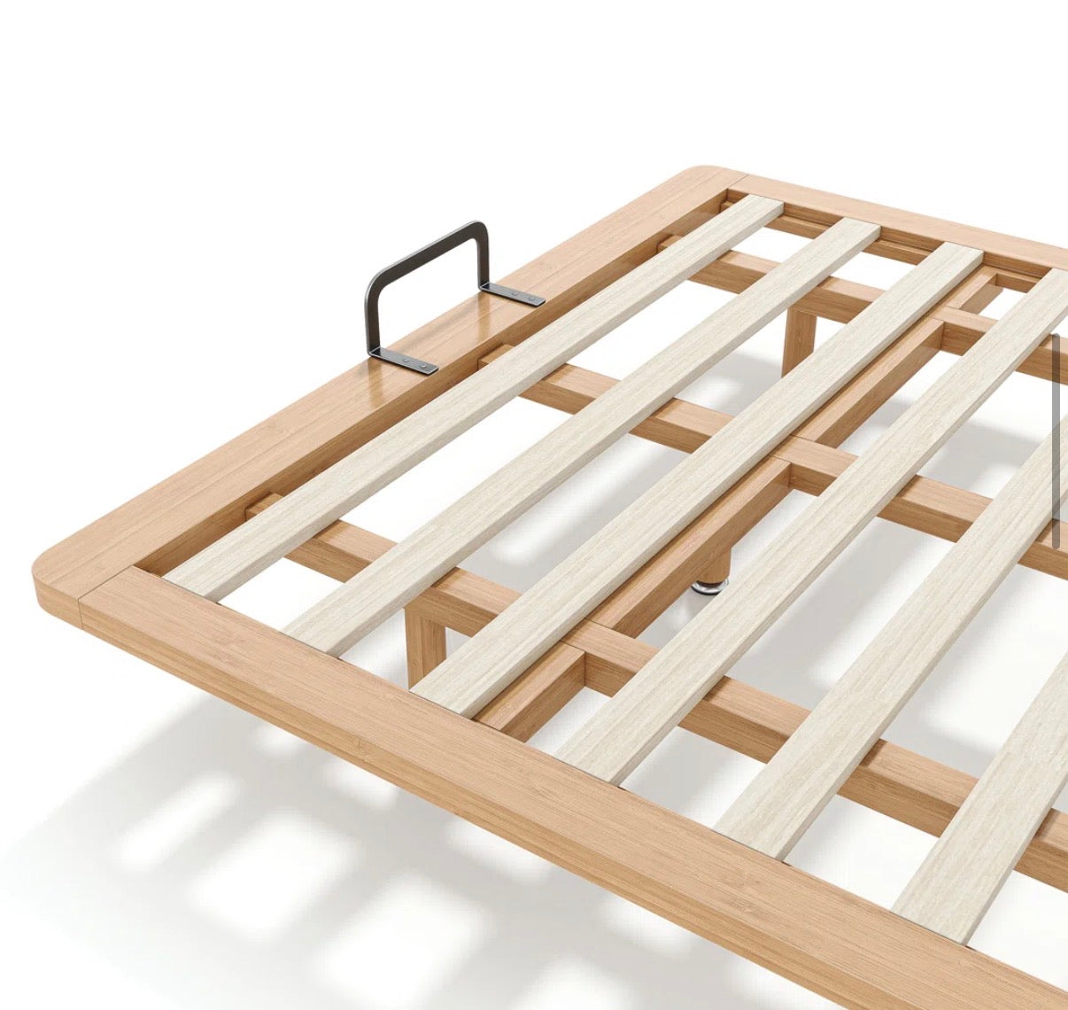 Bed - Full Size Solid Rayon from Bamboo Platform Bed Frame with Support Slats