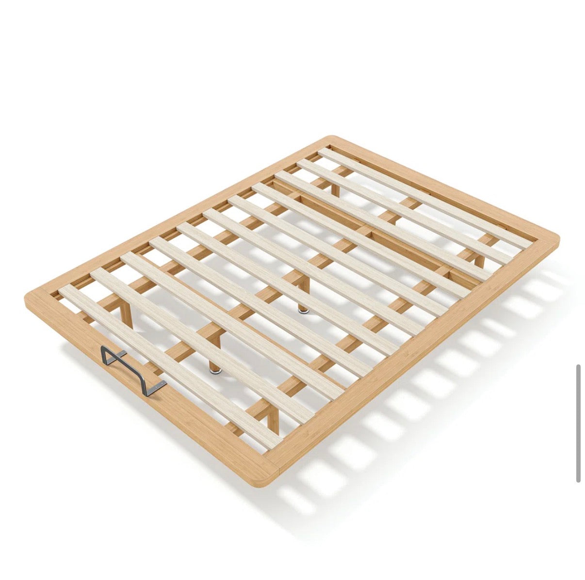 Bed - Full Size Solid Rayon from Bamboo Platform Bed Frame with Support Slats