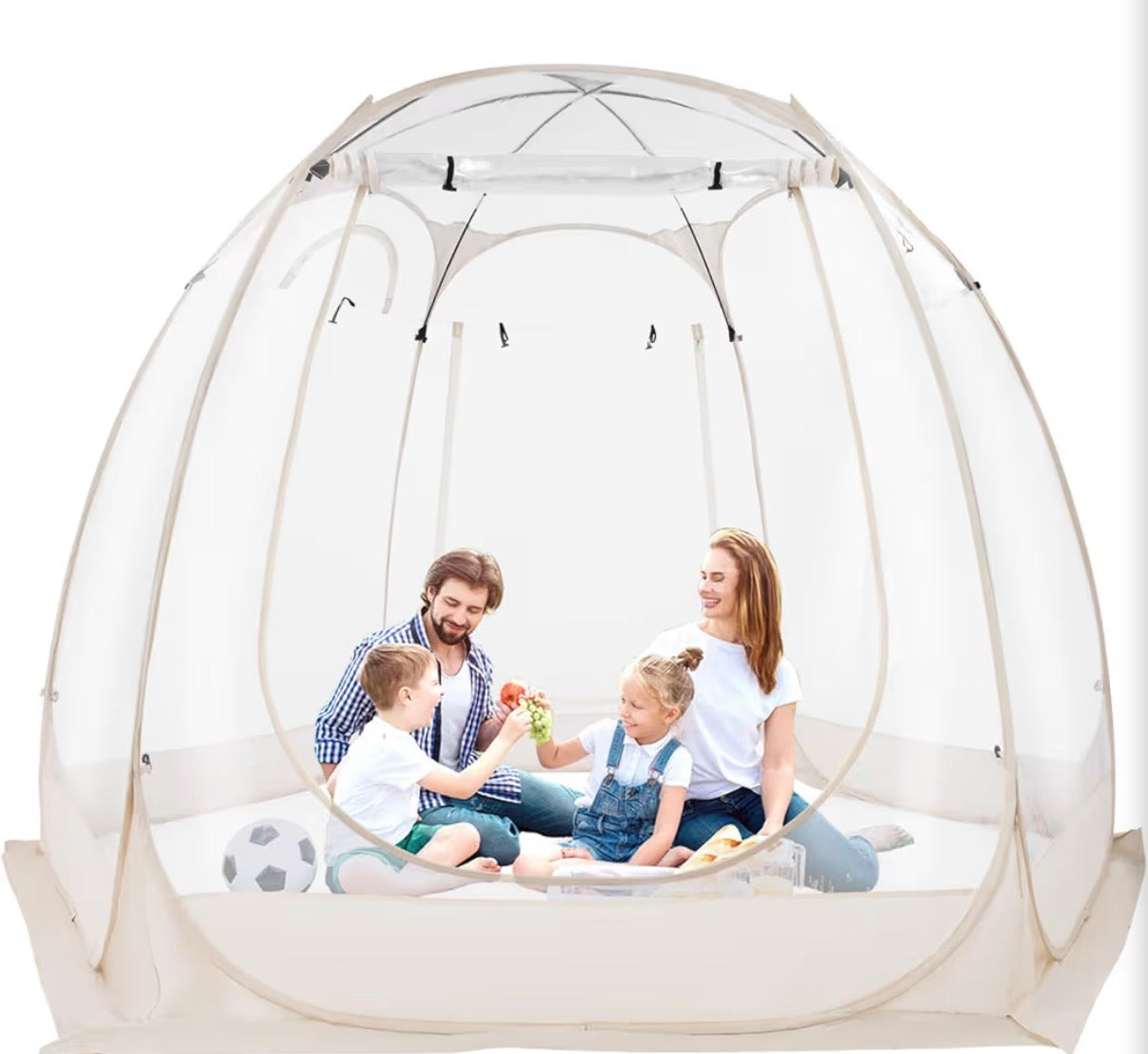 Tent - Clear Tent with Pop-Up Tent Design