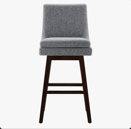 Barstool Single - 30” Zahara Upholstered Swivel Counter & Bar Stool