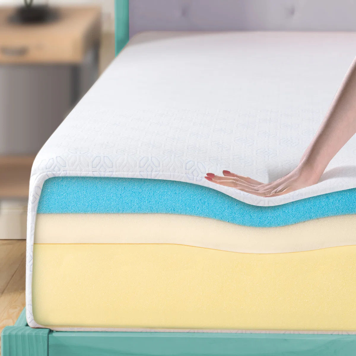 Mattress - Queen Size Wayfair Sleepac 12" Medium Cooling Gel Memory Foam Mattress - WF9.25.25