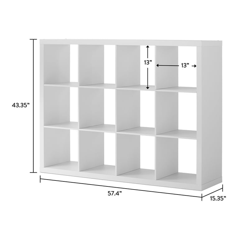 Organizer - Better Homes & Gardens 12 Cube, White Texture - WM8.25.25
