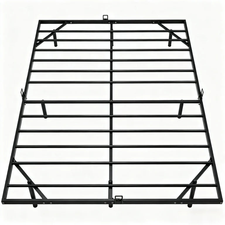 Bed - Full Size Floating Bed Frame with Usb Charging Station/Led Light