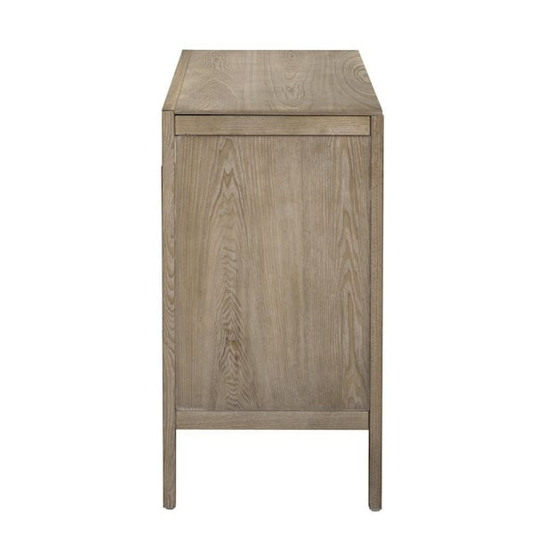 Console - Natural Wood 47.2 in. with Adjustable Shelves and 2-Doors - WF9.25.25