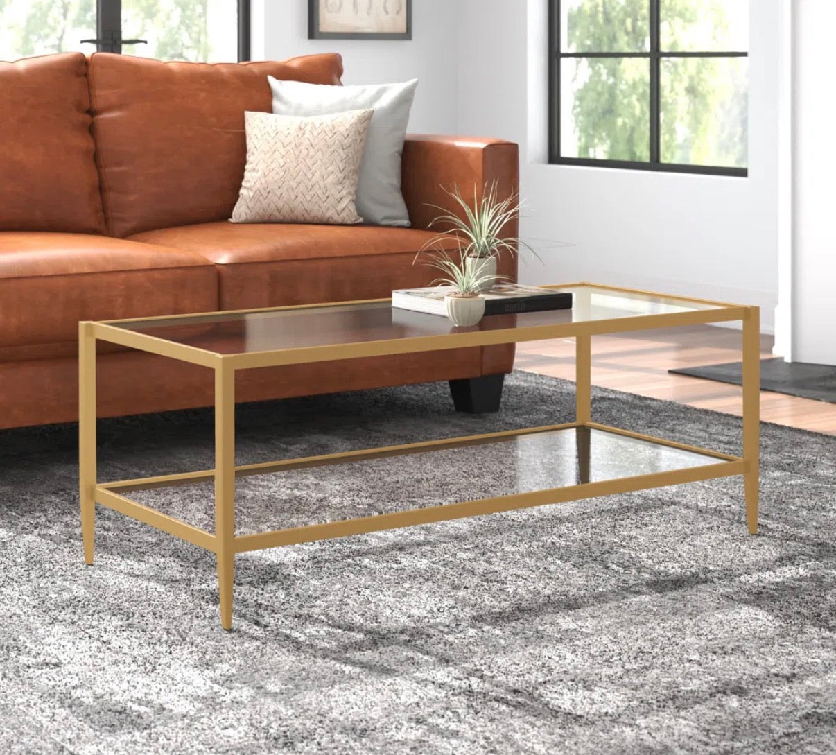 Coffee Table - Hera Storage Coffee Table 17" H x 45" W x 20" D