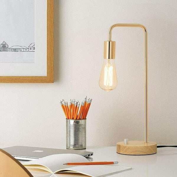 Lamp - Set of 2 Industrial, Gold (Without Bulbs) - WF9.25.25