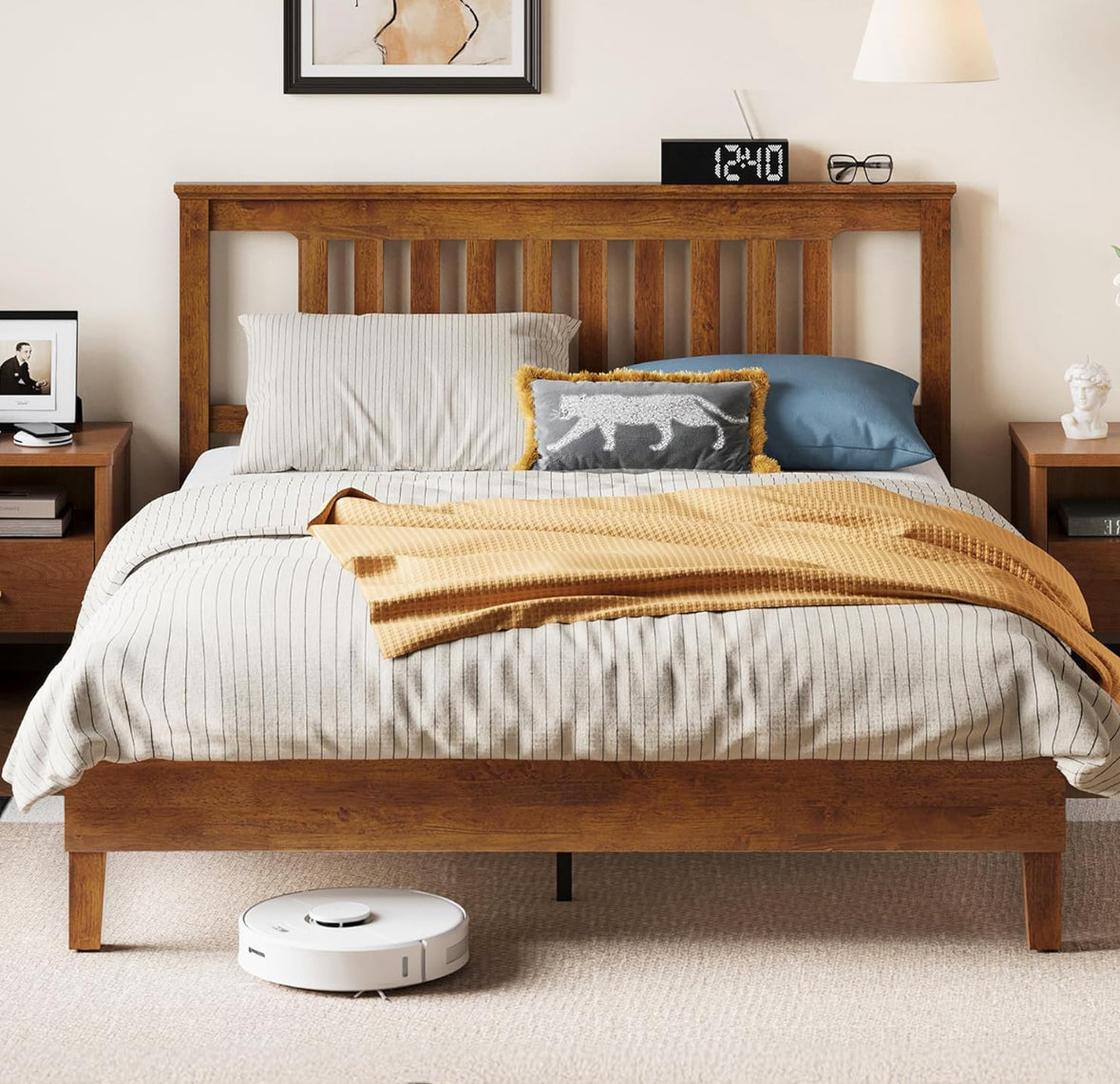 Bed - Queen Size Linsy Solid Wood Espresso - WF9.25.25
