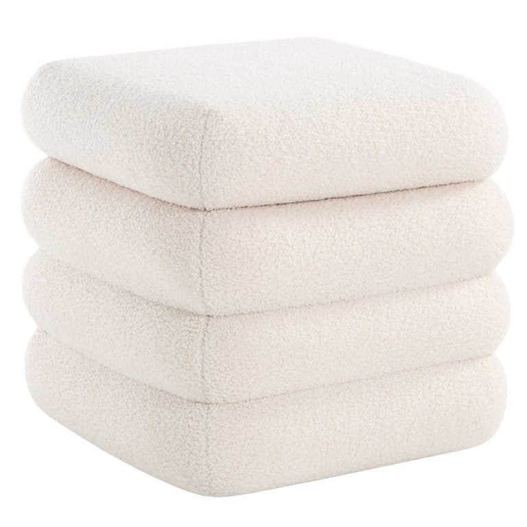 Ottoman - Storage, Boucle, Sherpa Fabric - WF9.25.25