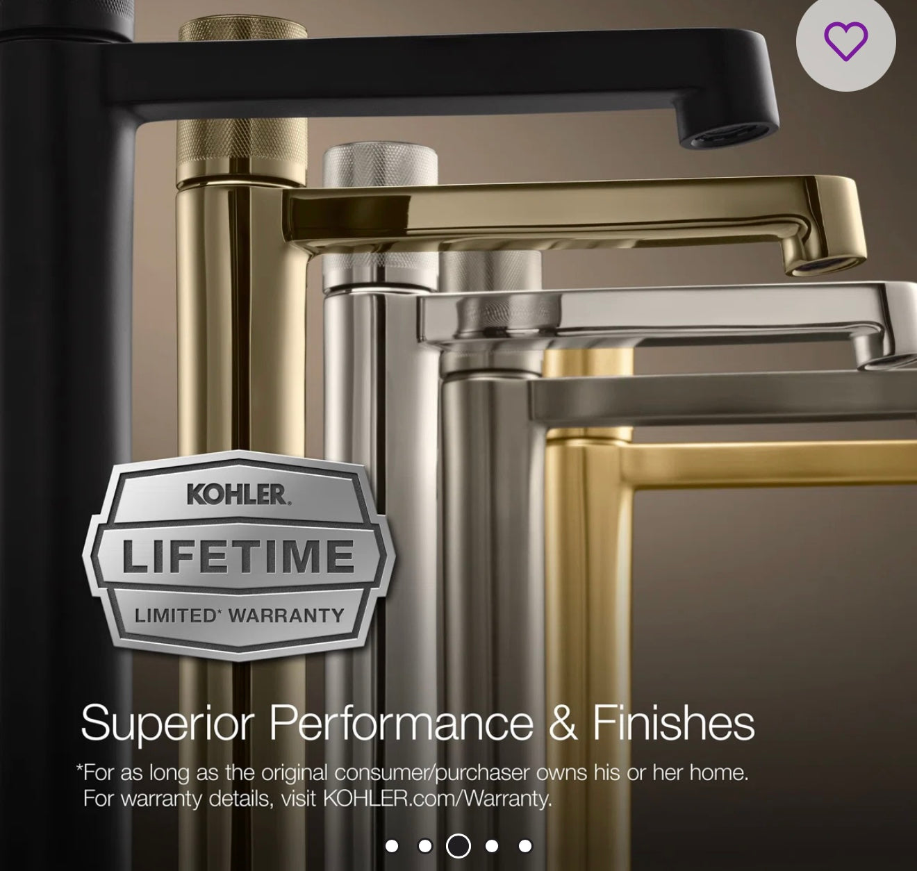 Faucet - Kohler Black Simplice Single-Handle Bathroom Sink Faucet, 1.2 - Wayfair 2