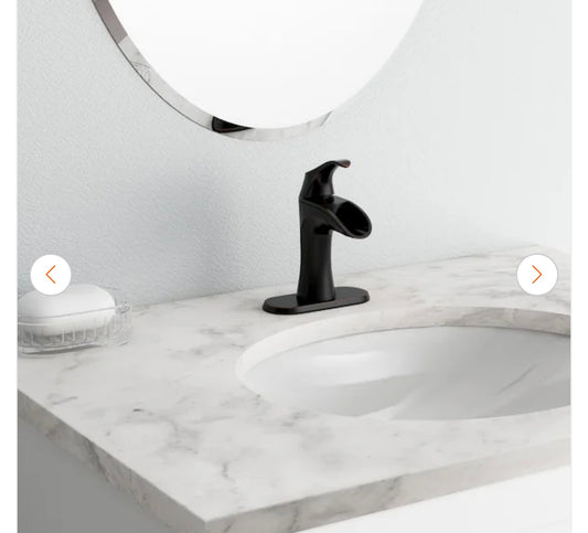 Faucet - Brea Single Handle Single Hole Bathroom Faucet with Deckplate in Tuscan Bronze - Wayfair 2