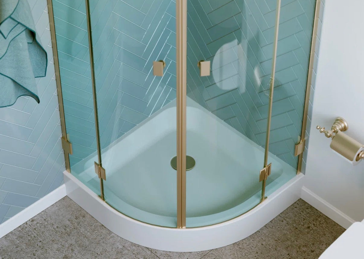 Shower Base - Voltaire Corner Shower Base 32” x 32” Neo-Angle drain