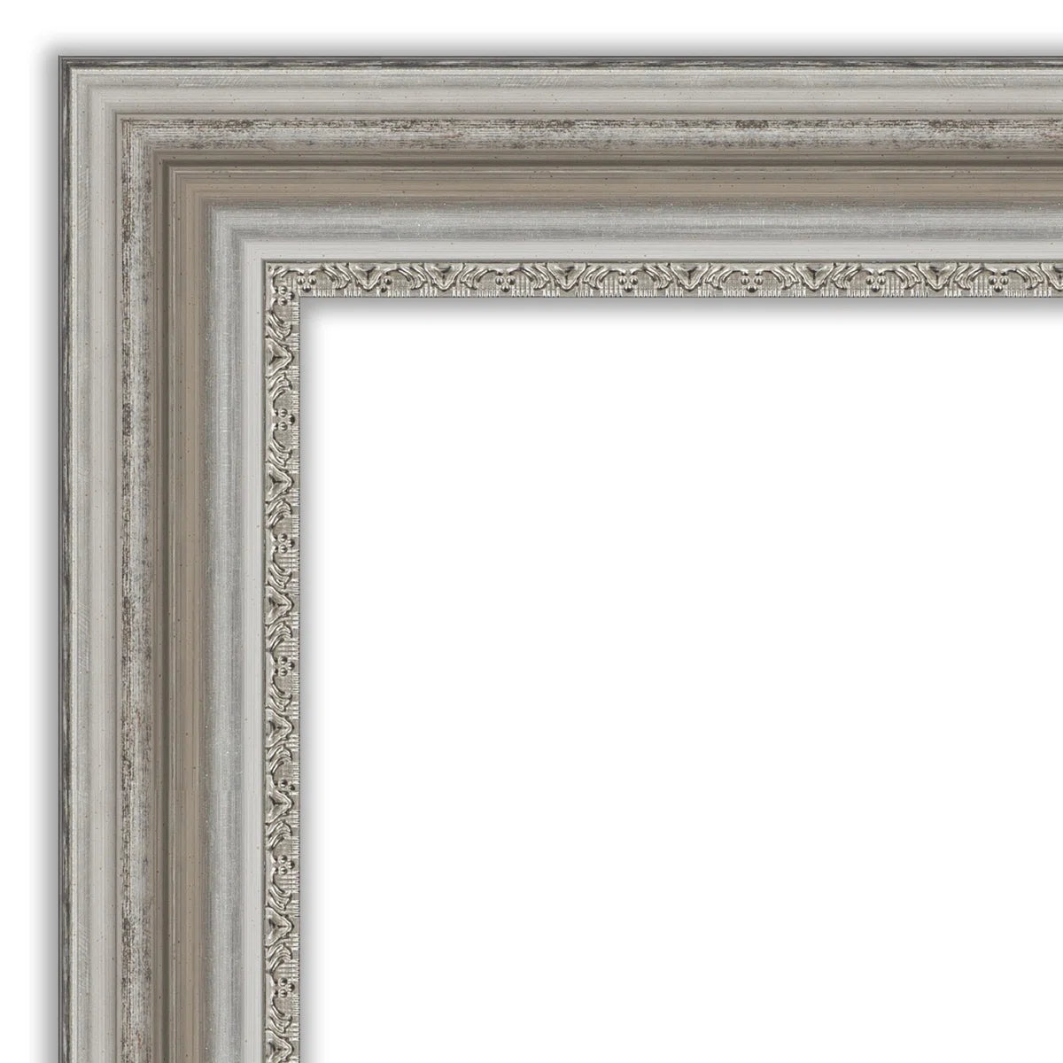 Mirror - 27.5" x 33.5" Chattooga Silver Ornate Frame - WF9.25.25