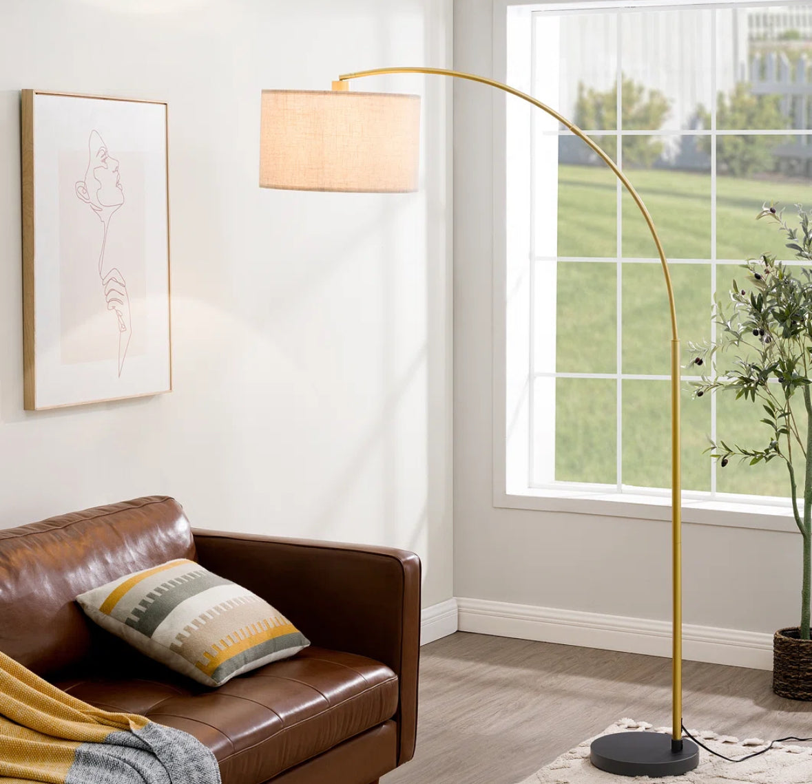 Lamp - Floor Lamp Salcedo 78.4” Arched - WF9.25.25