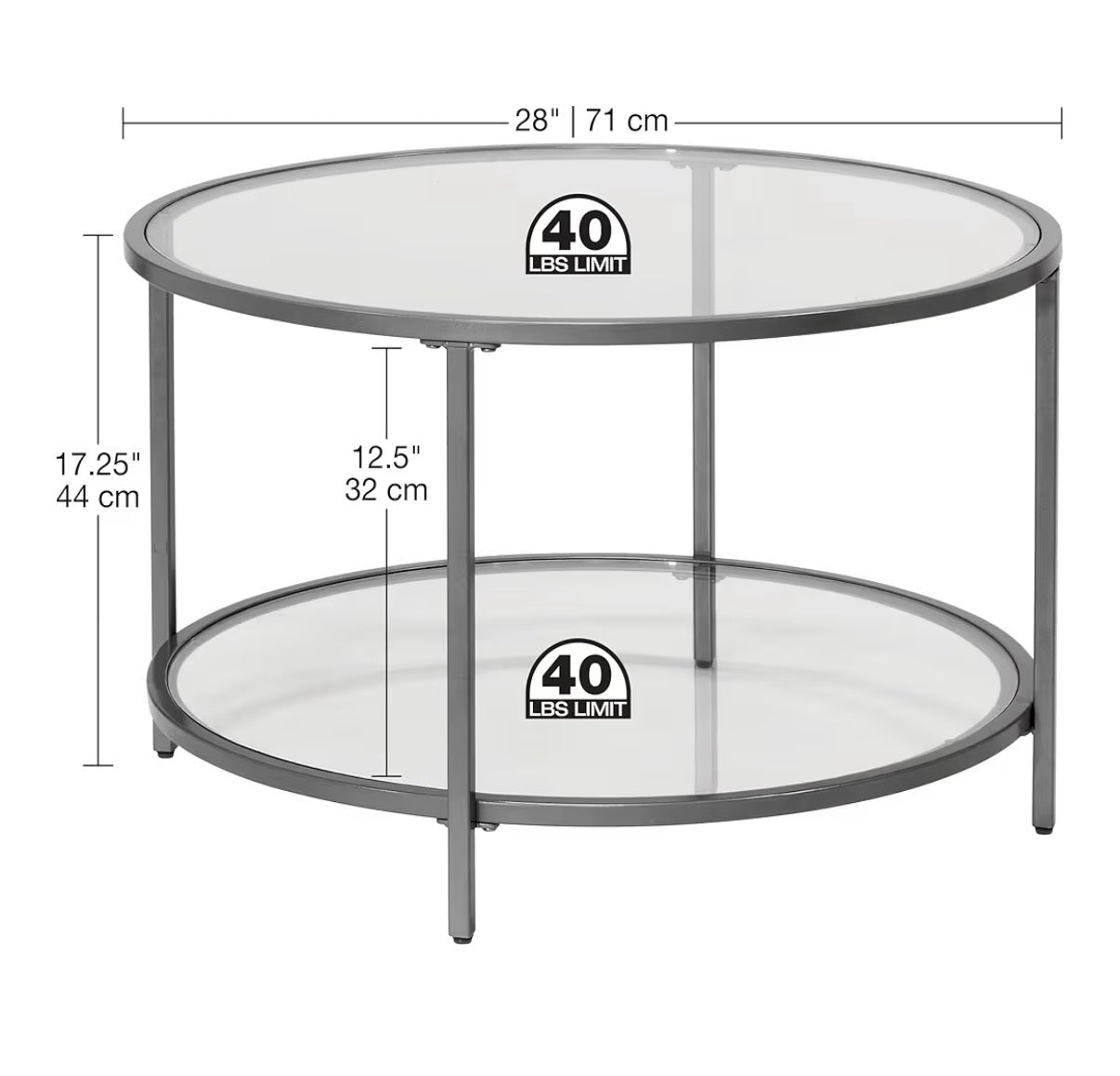 Coffee Table - Camber Elite 28” Round Coffee Table