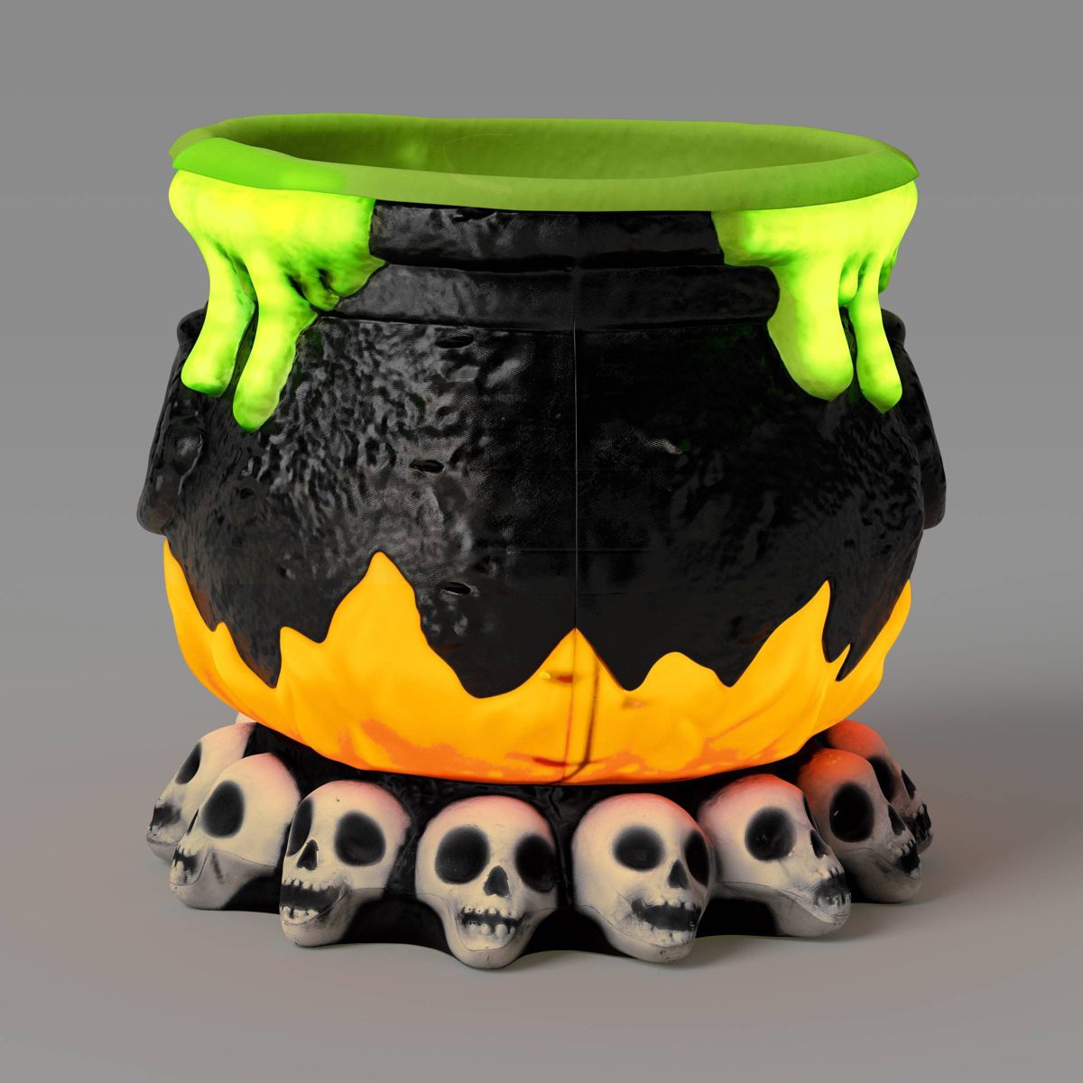 Halloween - 17" Light and Sound Candy Bowl Cauldron Outdoor - TG10.25