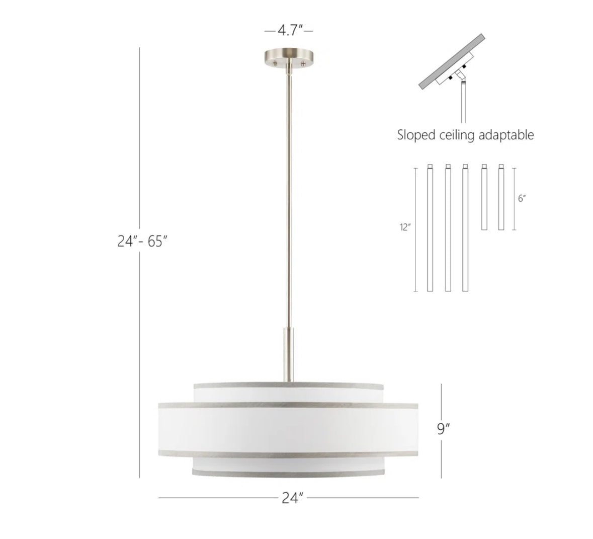 Chandelier - Aasim 5-light Dimmable - WF9.25.25