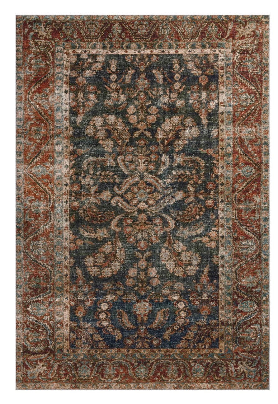 Rug - 2'-3" x 3'-9" Chris Loves Julia x Loloi Jules Ocean / Spice Area Rug