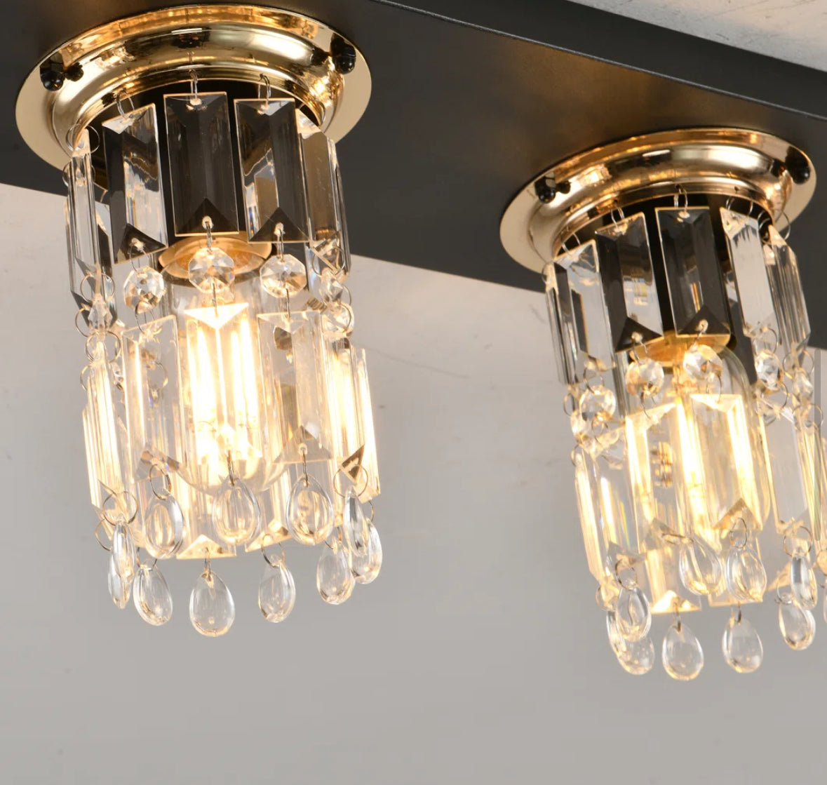 Chandelier Linear - 6 - Light 47.24" Crystal Dimmable - WF9.25.25