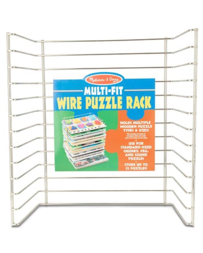 Organization - Melissa & Doug Multi-Fit Wire Puzzle Rack