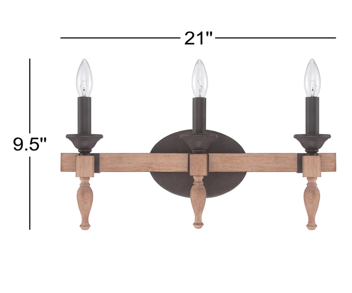 Vanity Light - 3 Light Dimmable Handrahan - Hebron3