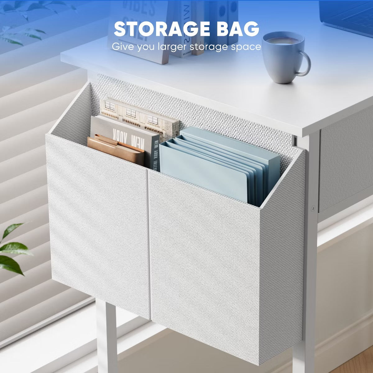 Desk - 32 Inch Writing Desk Small Space Desk Study Table - White