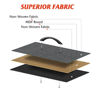 Fabric Nightstand - 2 Drawer Songmics Nightstand