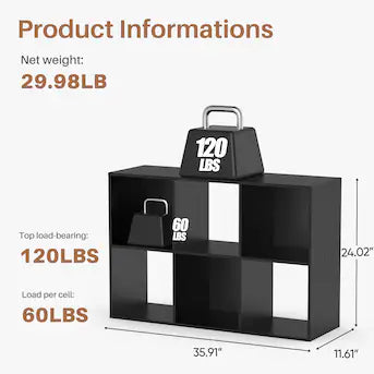Organization - 6 Cube Storage Organizer