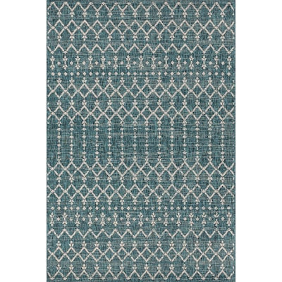 Rug - 3’x5’ Teal/Gray Santa Monica