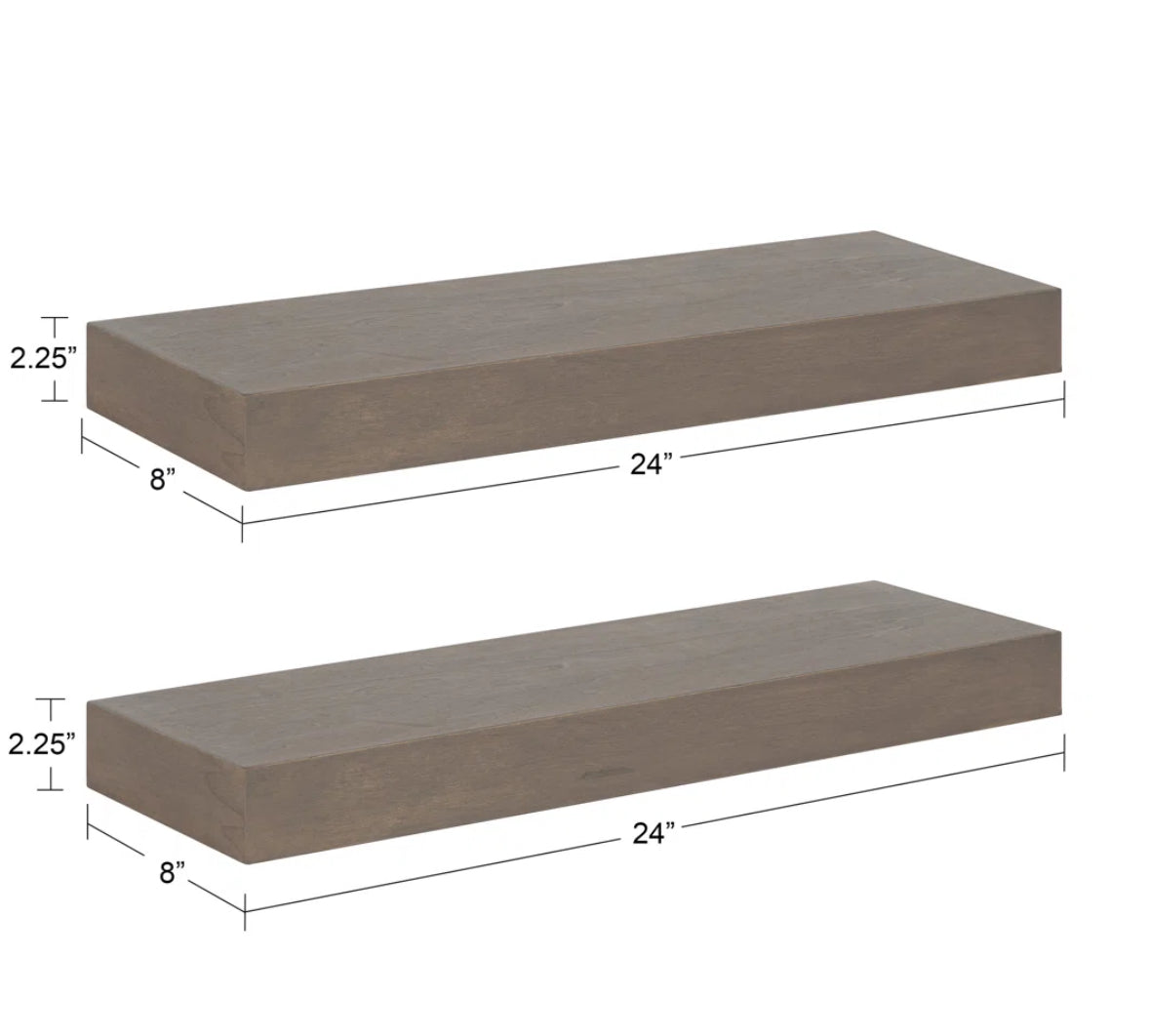 Wall Shelf - Jeremiah 2 Piece Picture Ledge - WF9.25.25