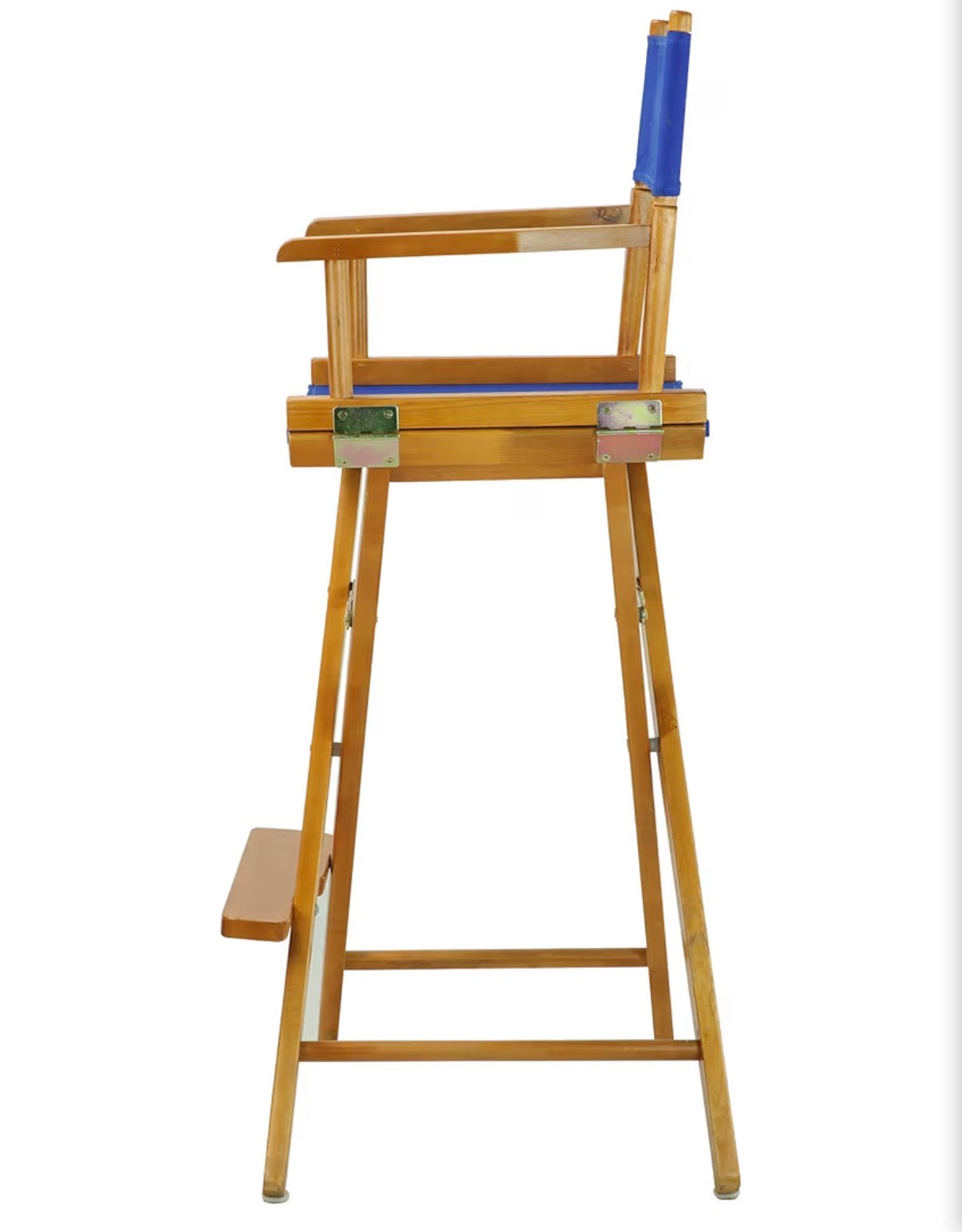Chair - Casual Home 30" Director's Chair Honey Oak Frame-with Royal Blue Canvas, Bar Height