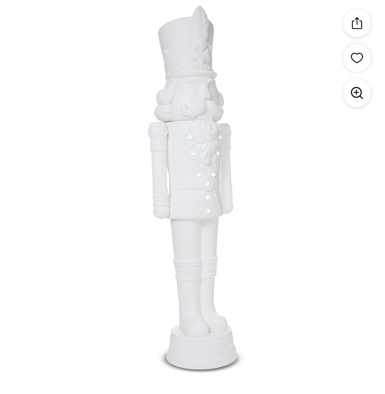 Christmas Animated Decor - Giant Paint it Yourself Light-Up Animated Blow Mold Nutcracker Decoration, 6', by Holiday Time - WM11.25.25