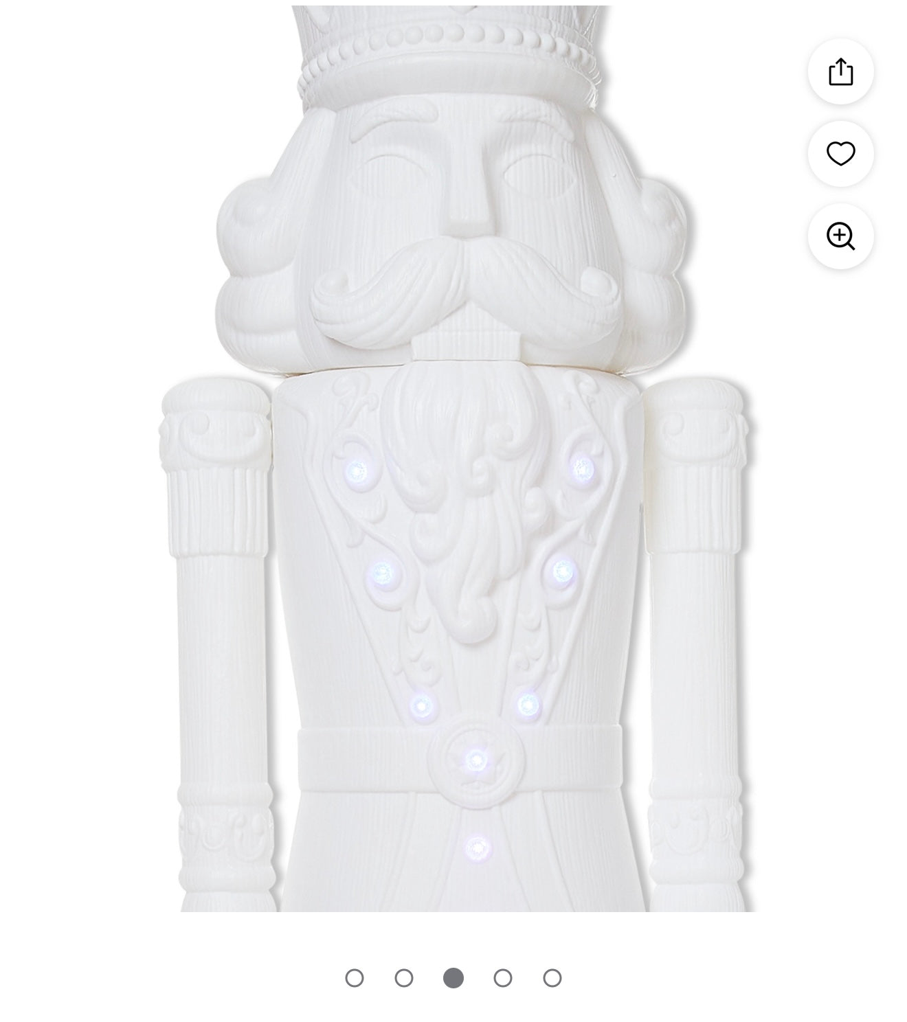 Christmas Animated Decor - Giant Paint it Yourself Light-Up Animated Blow Mold Nutcracker Decoration, 6', by Holiday Time - WM11.25.25