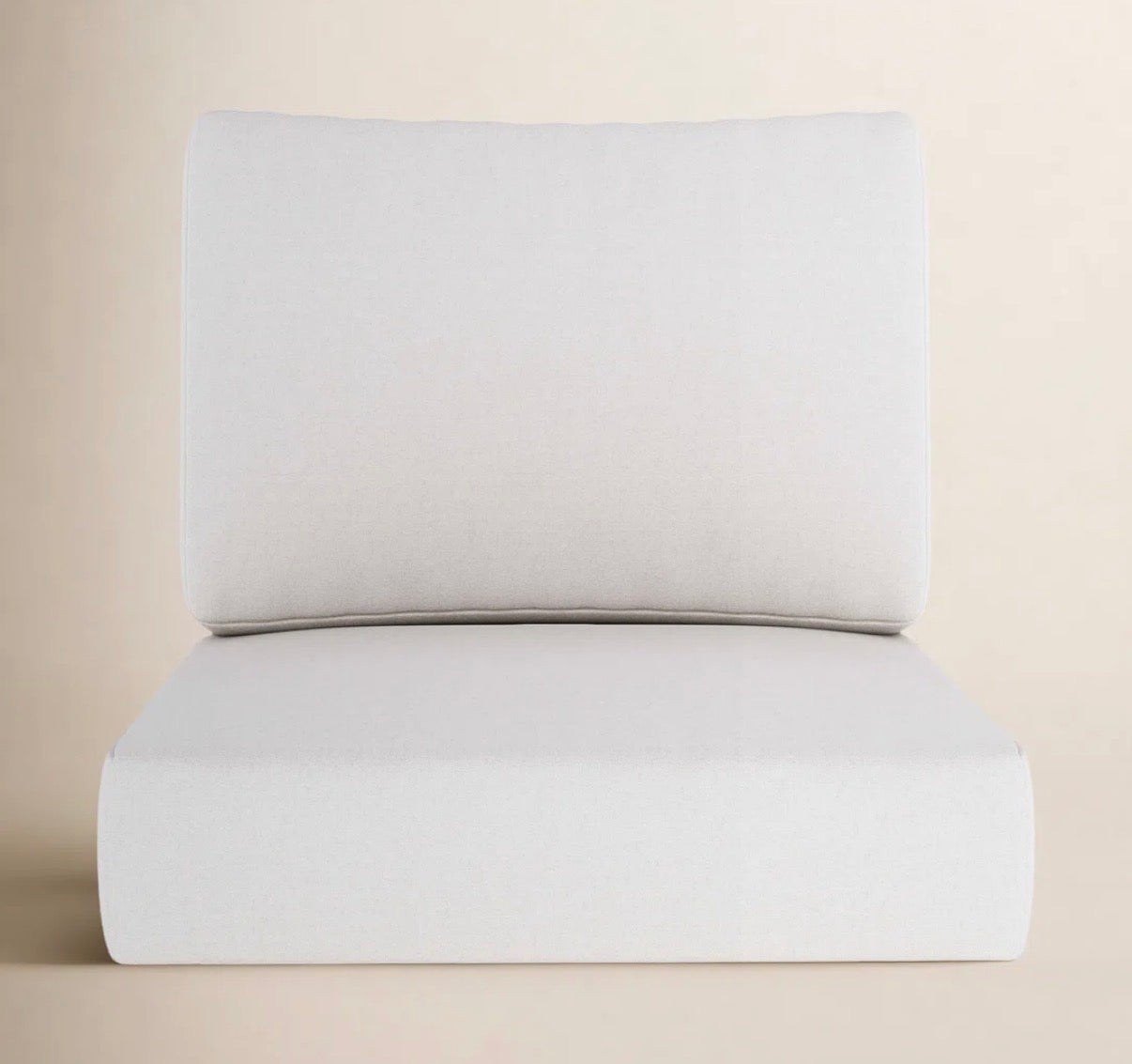 Outdoor Cushion Set - 24”x24” Cream Sunbrella Outdoor Cushion Set (we have 2 available)
