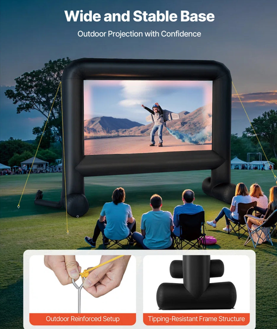 Entertainment - Inflatable Projector Screen with Portable Storage Bag - WF10.16.25