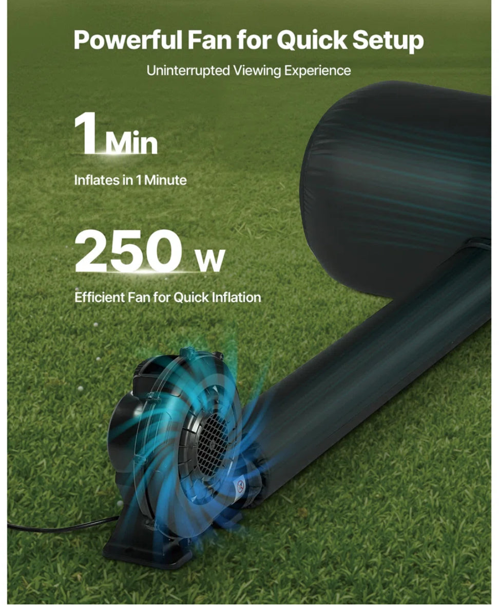 Entertainment - Inflatable Projector Screen with Portable Storage Bag - WF10.16.25